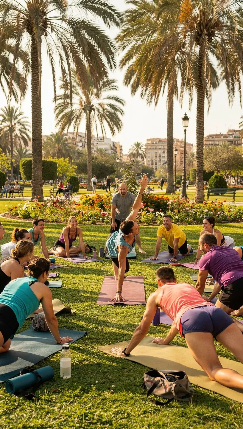 Practicantes realizando la serie primaria de Ashtanga Yoga, concentrados en su alineación y respiración.